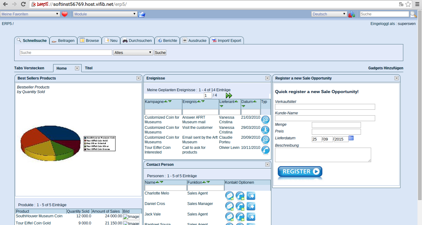 ERP5 Screenshot