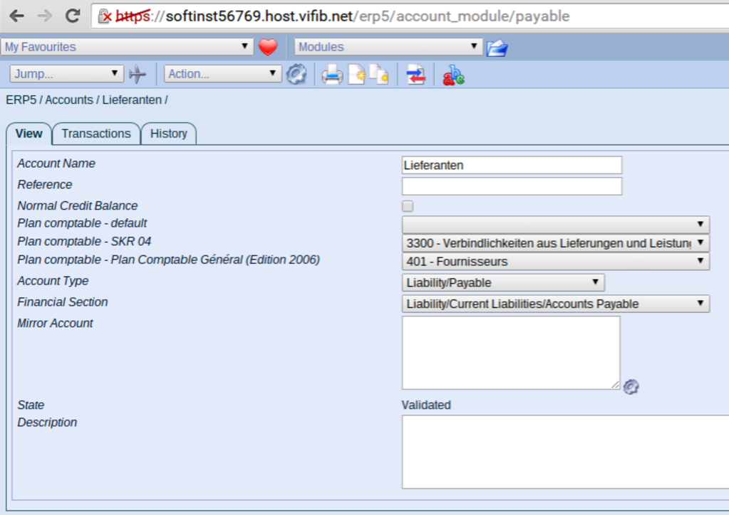 ERP5 Accounts View