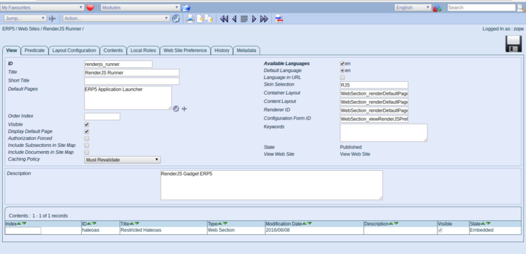 Wendelin-ERP5 - renderjs Runner